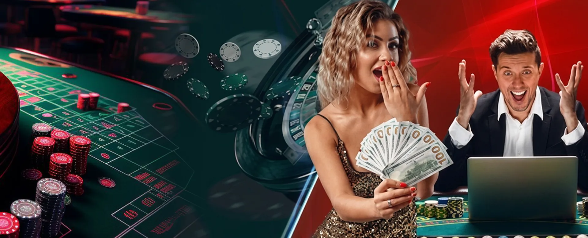 Dynamic Ninong Casino gaming background with vibrant lights